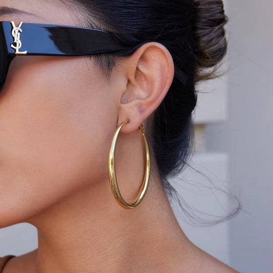 Aurelia Grande Hoop Earrings – 65 mm