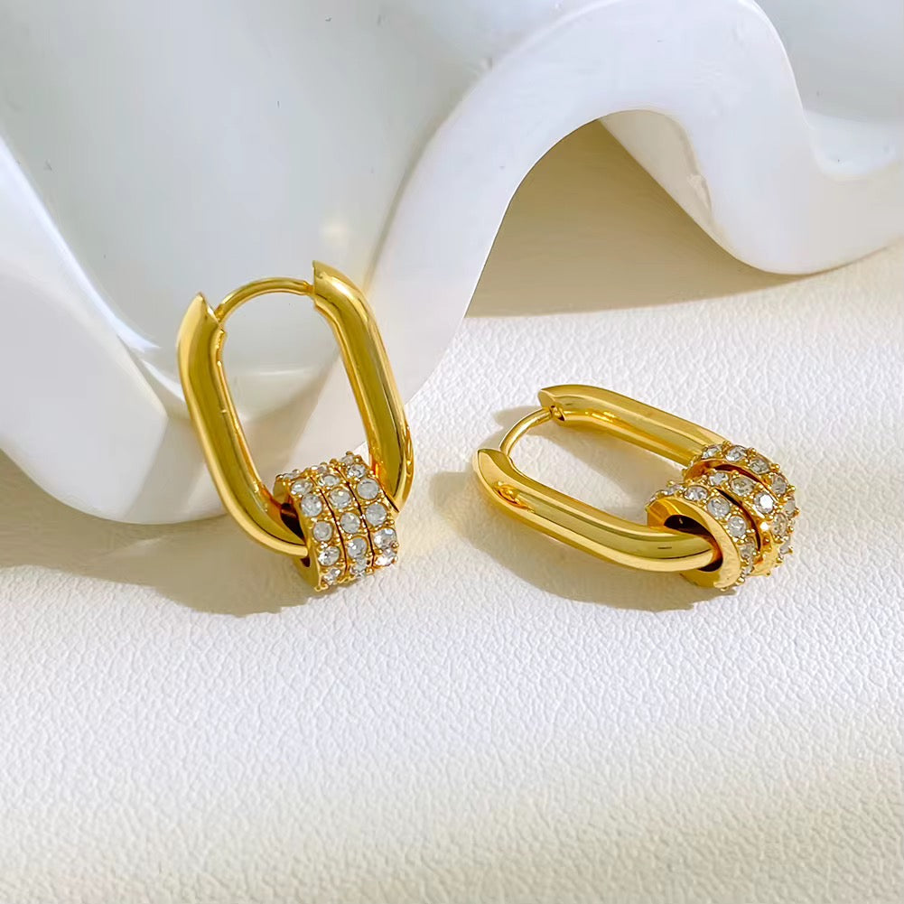 Alessia Hoop Earrings – Gold