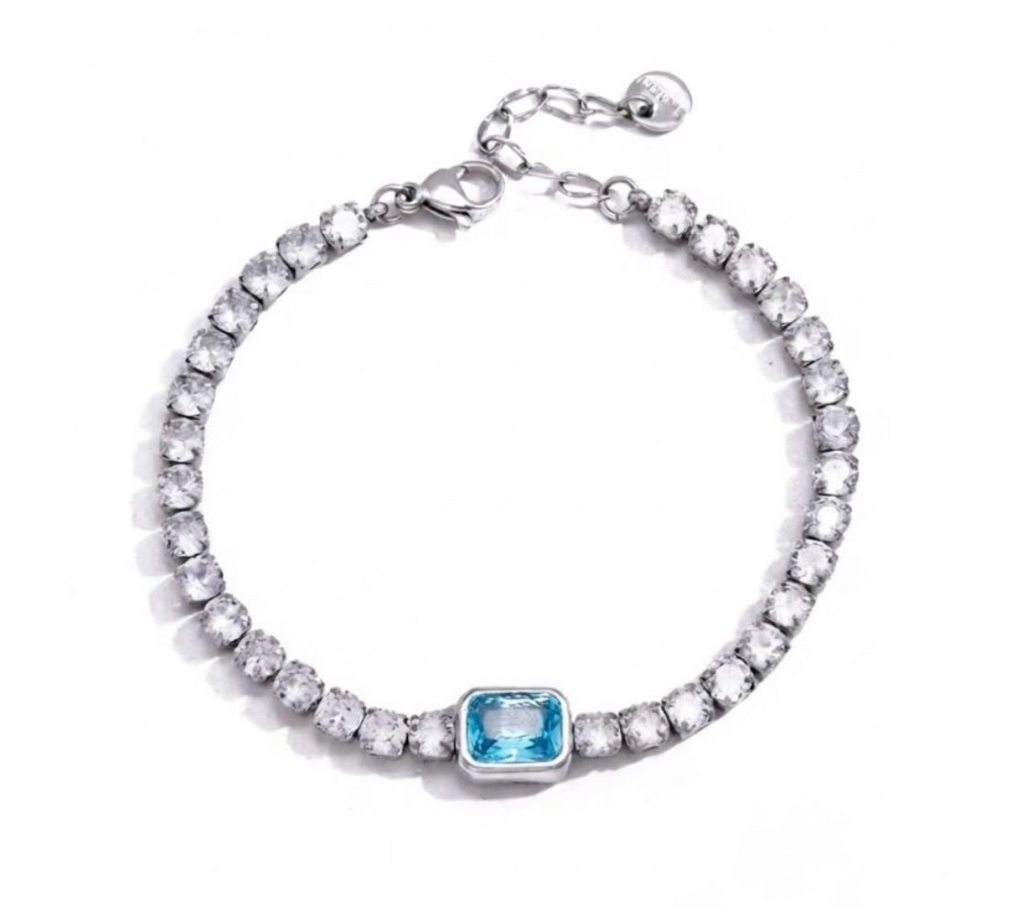 Celestia Azure Tennis Bracelet