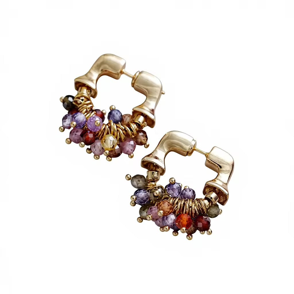 Aurora Confetti Hoops