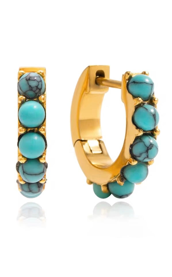 Azure Muse Mini Hoops