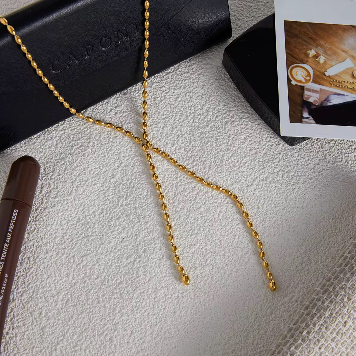 Lumière Tassel Y Necklace