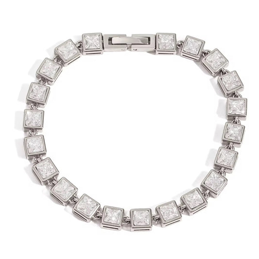 Aurora Square Tennis Bracelet