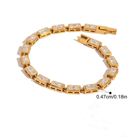 Aurelia Rectangle Tennis Bracelet