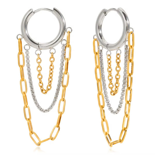 Virella Two-Tone Hoops