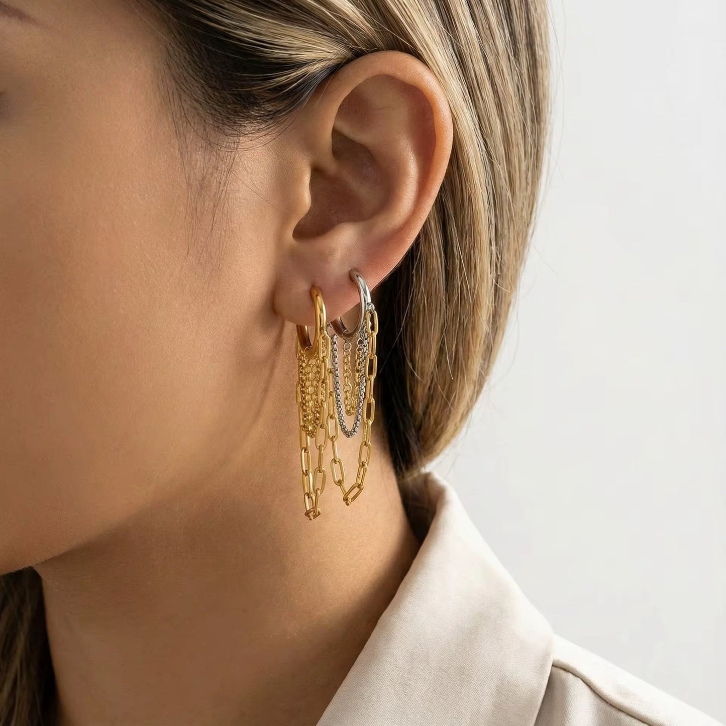 Virella Two-Tone Hoops