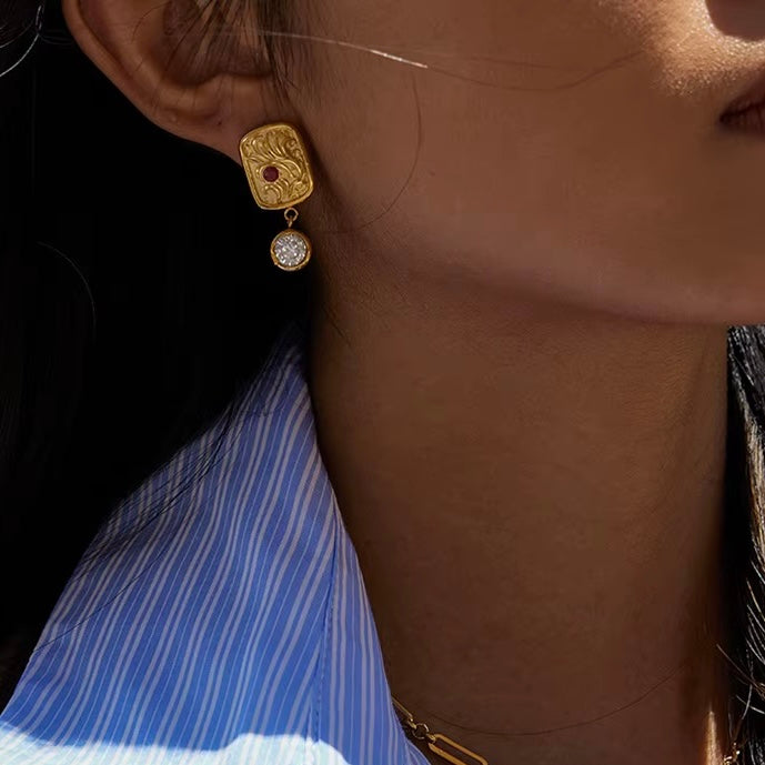 Aurelia Ancient Coin Earrings