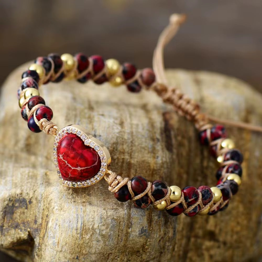 Golden Tide Jasper Bangle