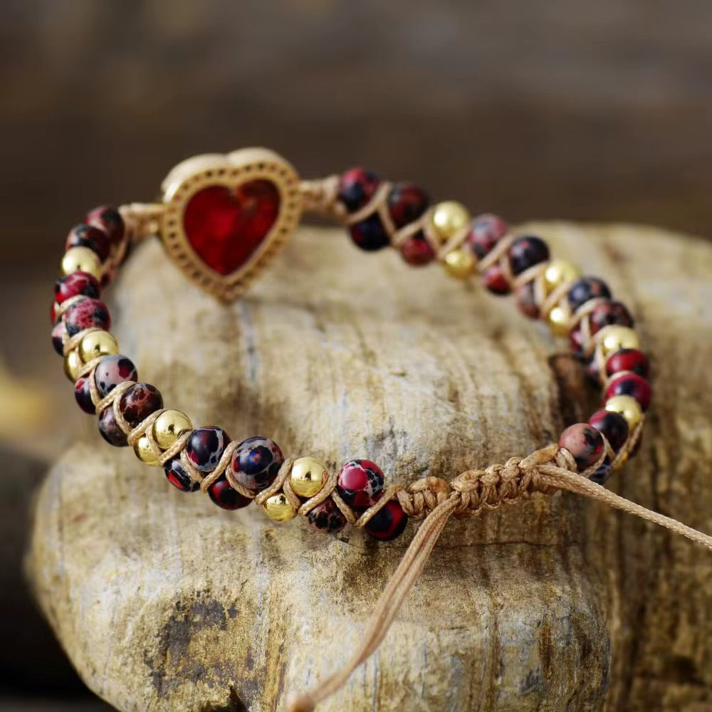 Golden Tide Jasper Bangle