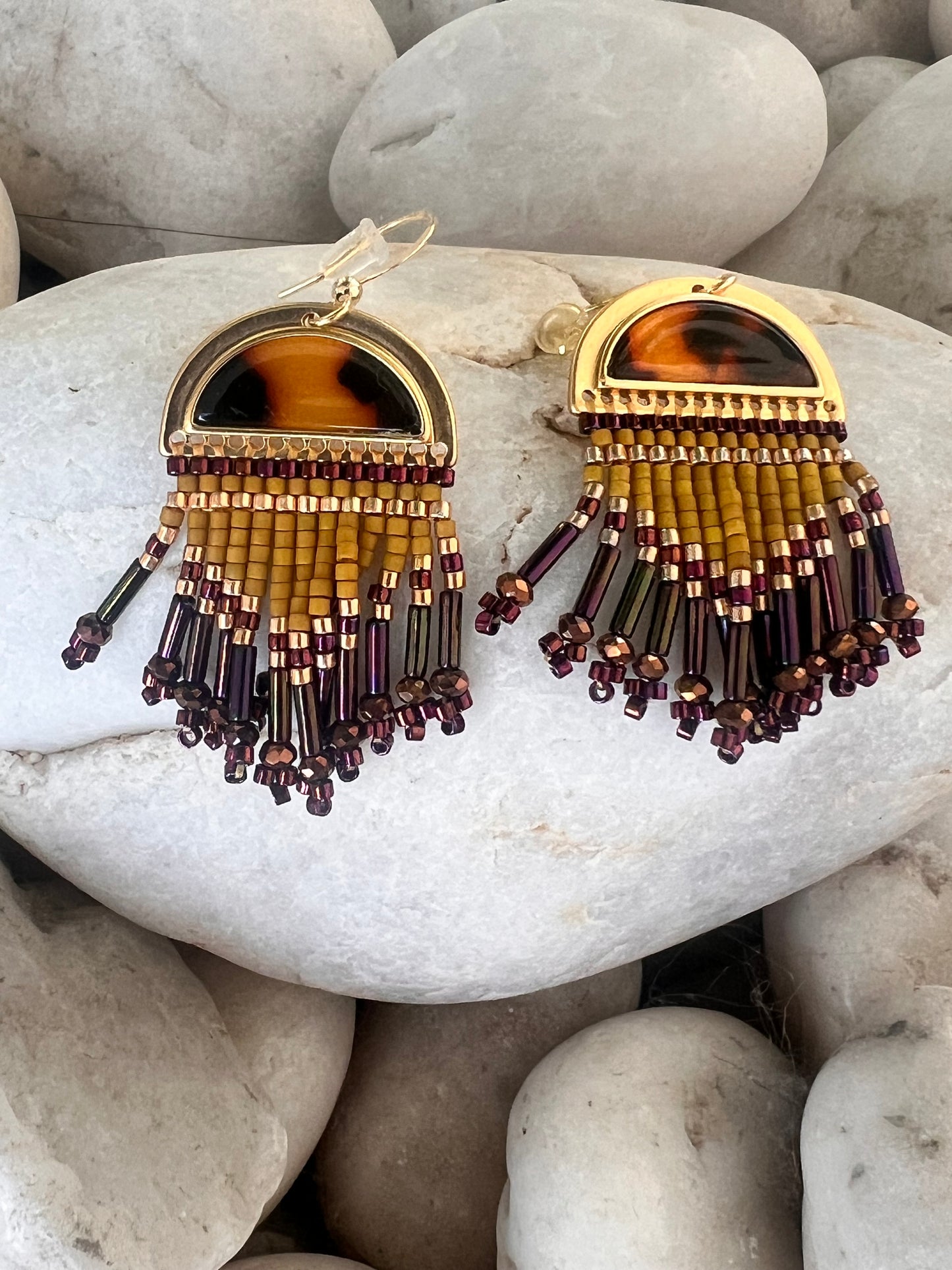 Zahara Drift Beaded Chandelier Earrings