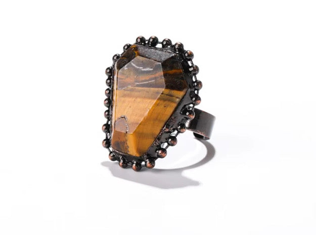 Golden Instinct – Adjustable Tiger Eye in Bronze