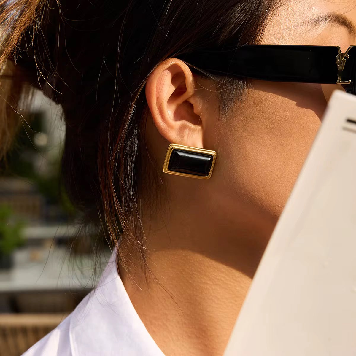 Midnight Frame Earrings