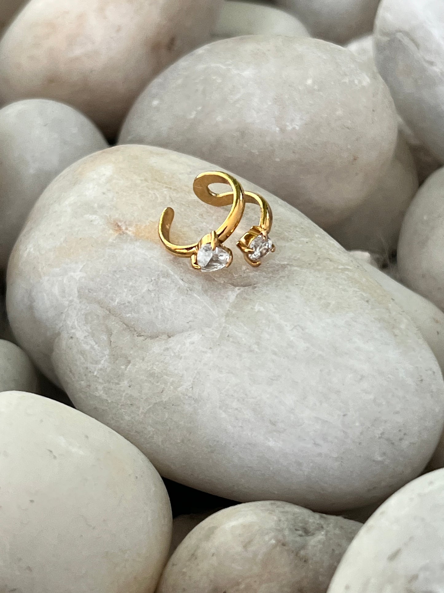 The Aurelia Spark Ear Cuff – 18K Gold Plated Stainless Steel